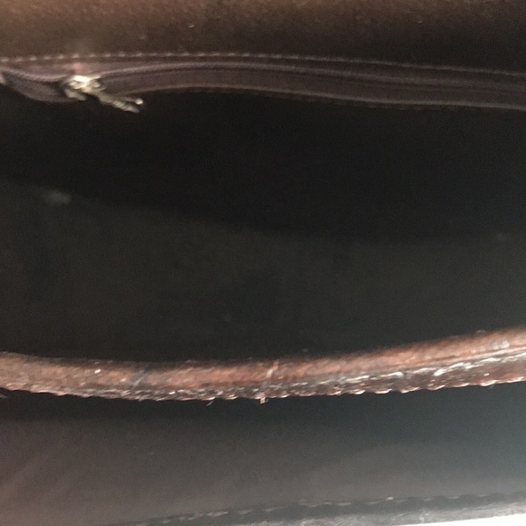 #035 Anna Cainzo Culturas Del Sol’s | Brown Leather Side Saddle Crossbody - Picture 14 of 17